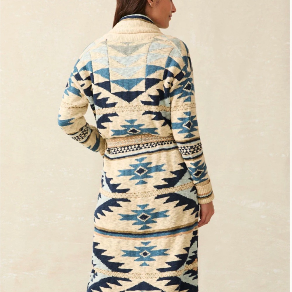 Faherty Paloma Ombré Blue Duster Native Designed
